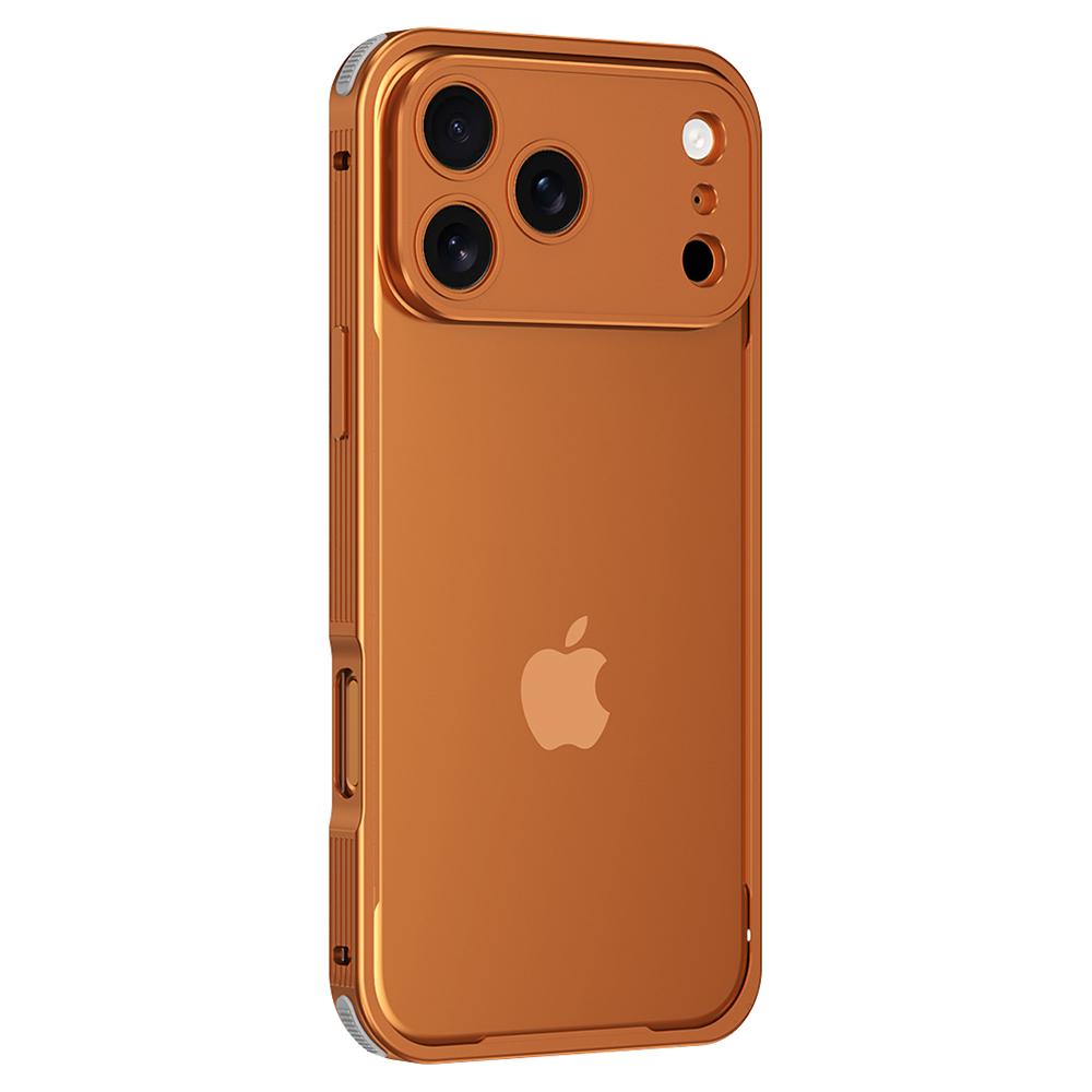 For iPhone 17 Pro Bumper Case Heat Dissipation Aluminium Alloy Phone Shell with Buckle/Camera Lid
