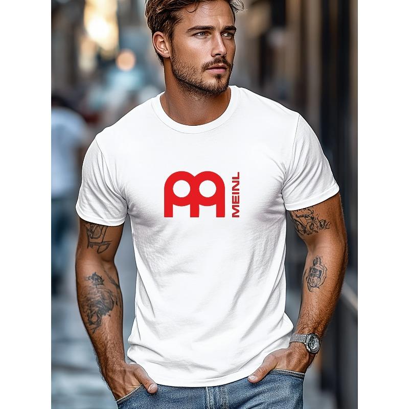 

European size Men s Pattern Summer Casual Crew Neck Short T-Shirt Comfortable Fashionable Tee Tops for Men Crew Neck Graphic Shirt for Men S белый