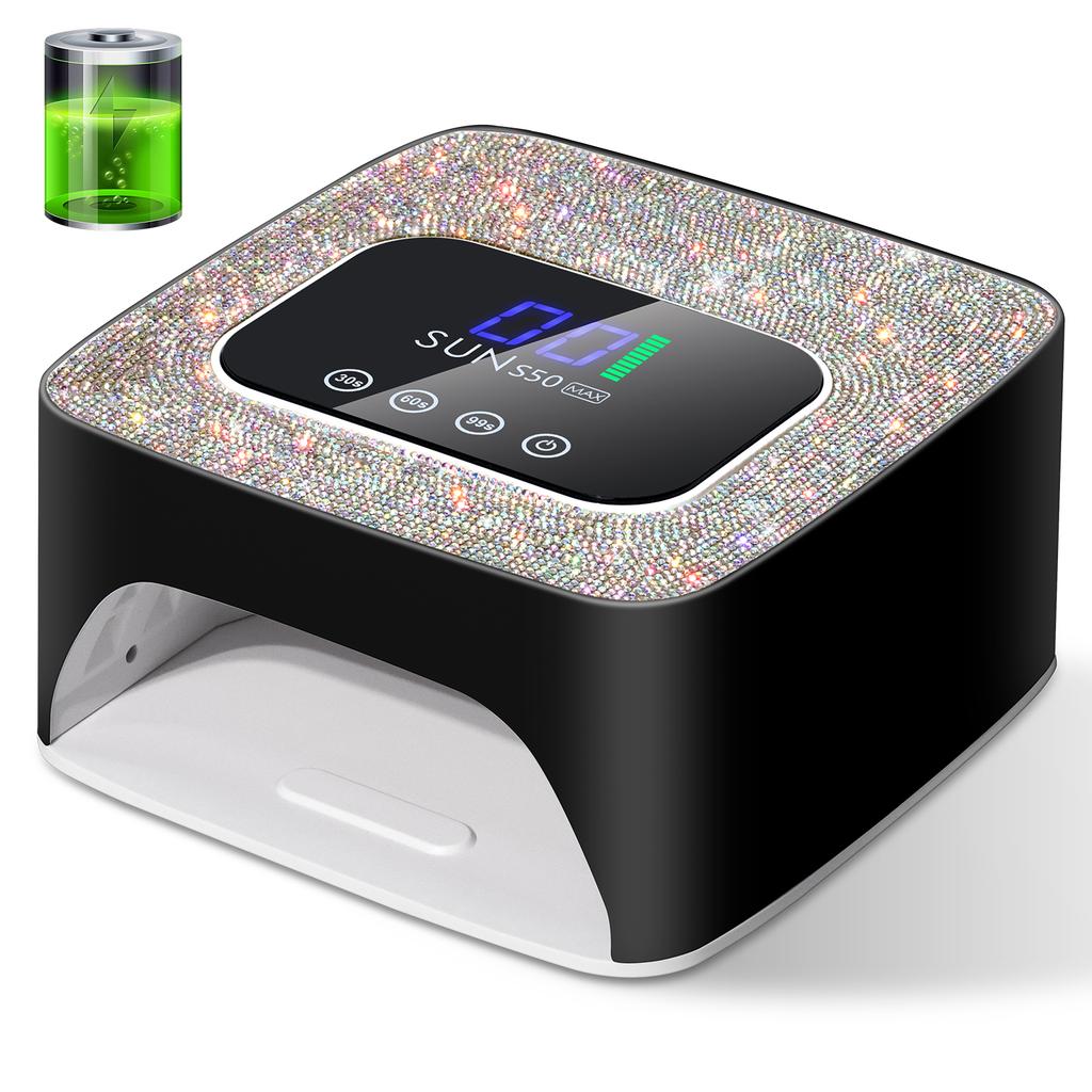 SUN S50 UV LED Nail Dryer Rechargeable 57 LED Lamp Beads Nail Lamp Professional Curing of All Gel Nail Polish Curing Lamp Tools