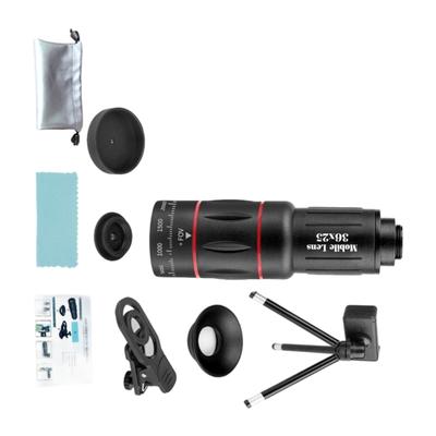 Lente de Telefoto para Fotografia com Lupa 18X/28X/36X/64X com Clipe de Montagem Telescópio Lente de Telefoto para Celular para a Maioria dos Celulares