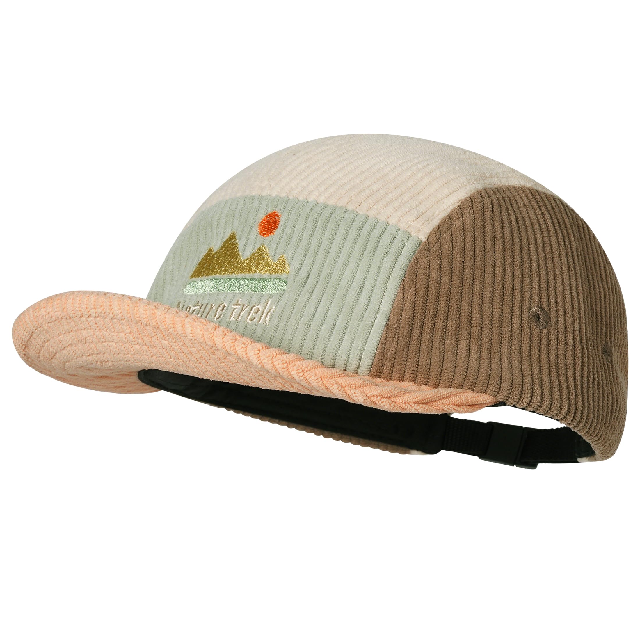 

Clape Short Brim Corduroy Umpire Cap for Stylish Casual Baseball Cap for Outdoors Men s 5-Panel Fall/Winter, (Pink, BSWP2585)