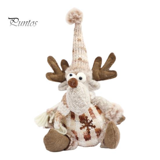 

Різдвяна лялька, плюшевий в язаний сніговик Лось, лялька Санта, іграшка, м яка сидяча різдвяна фігурка, декор для робочого столу, святкова подушка для вікна, книжкова полиця Elk