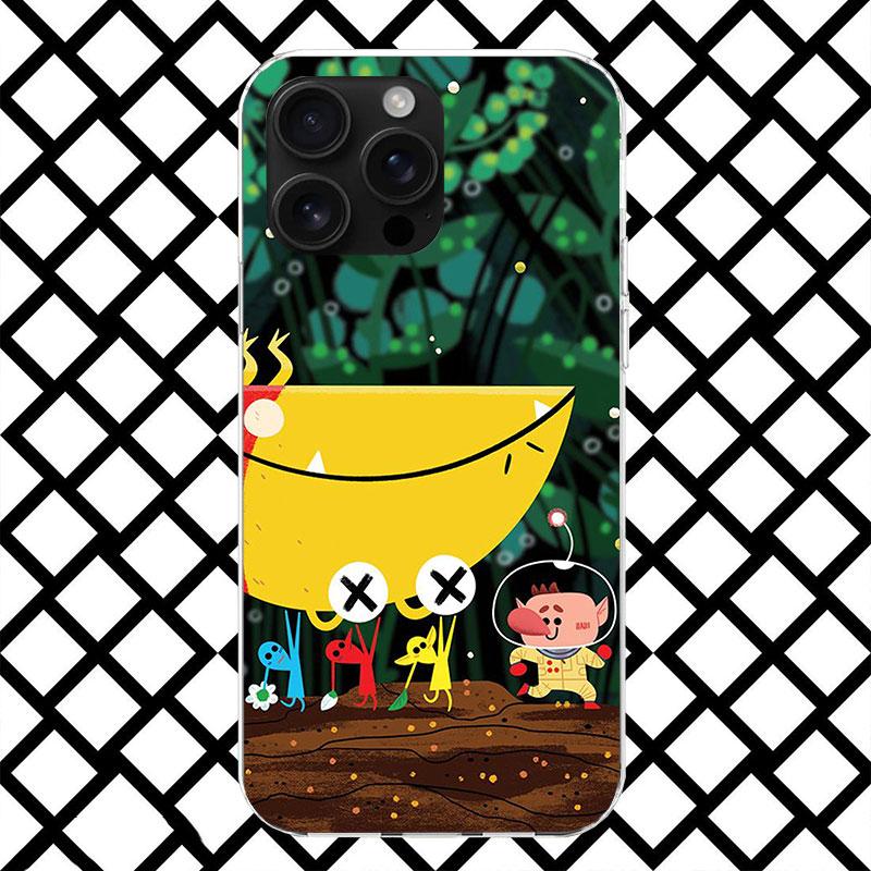 

Game P-PikminS 4 Phone Case for iPhone 17 Air 16 16E 15 14 Plus 13 Mini 12 11 Pro Max 7 8 + SE 2020 Soft Cover Fundas 17 Air 16 iPhone 17 Pro Max