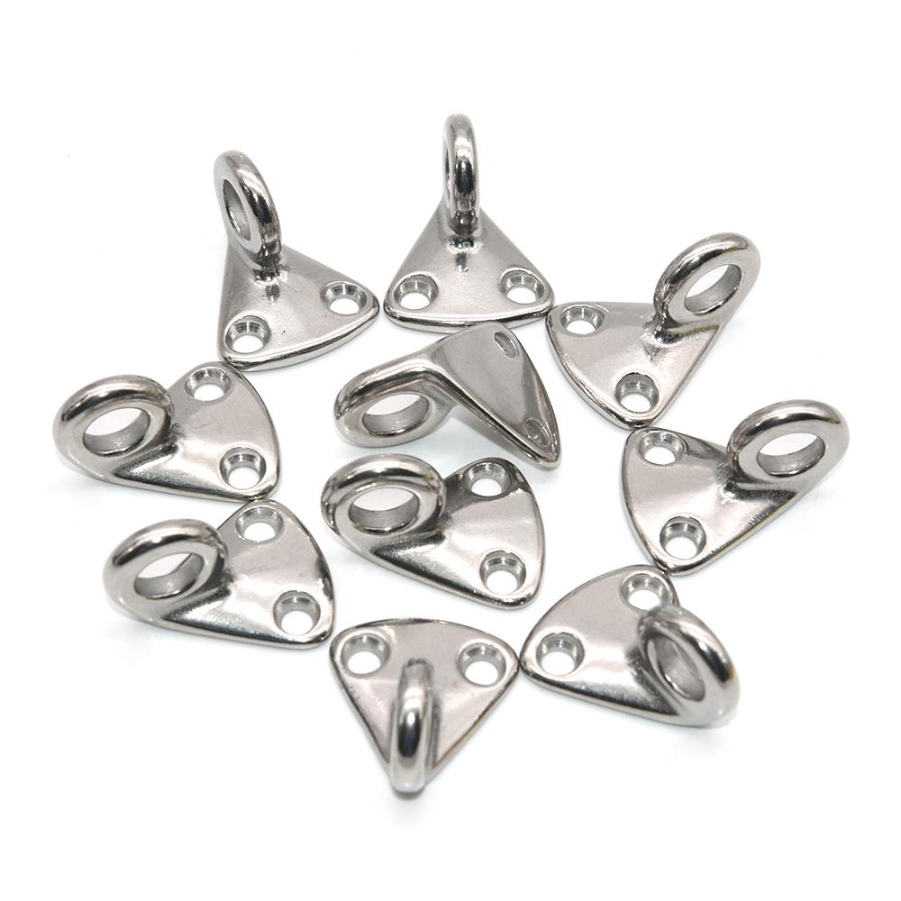 2/4/6/8Pcs Stainless Steel Boat Fender Hook With Closed Eye Fending Hooks Rope Traction Fender Hook Sailing Yacht Accessories