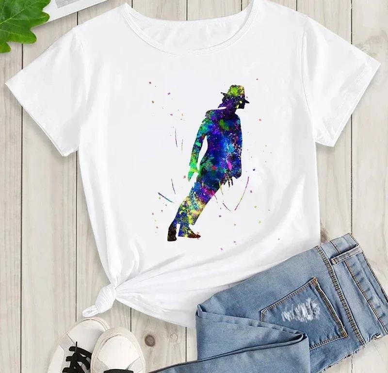 Michael Jackson Graphic Men And Kids TShirt Y2K High Quality Cotton Casual Summer Rock Fashion Short Sleeve Crew Neck Tshirt