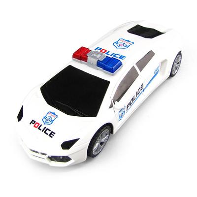 Electric Universal 360 Degree Rotating Deformation Police Car Music Light Toy Car