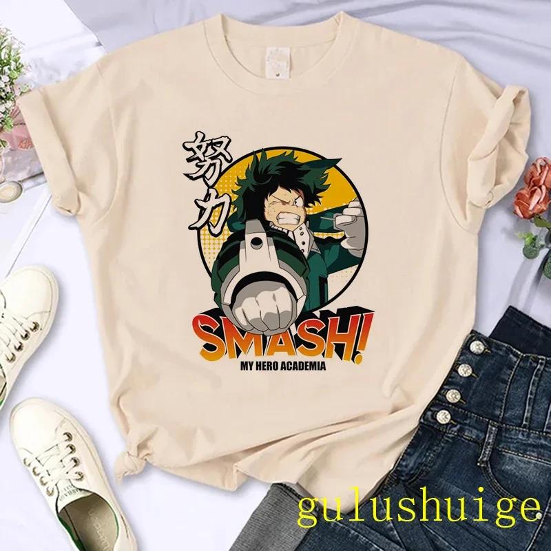 Japanese Anime My Hero Academia T Shirt Women Boku No Hero Academia Manga T-shirt Bakugou Himiko Toga Graphic Tees Tshirt
