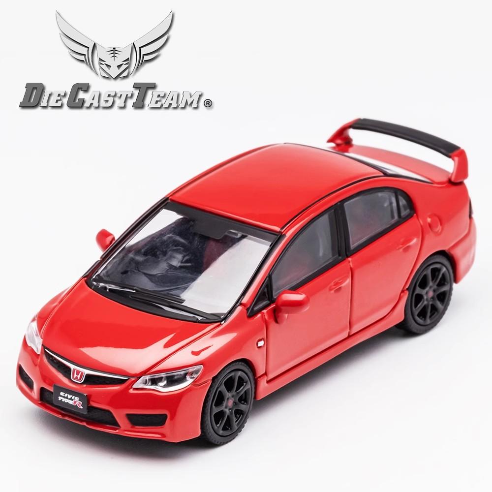 DCT 1/64 FD2 Model 8th Generation Honda Civic Type R Car Alloy Motor Vehicle Diecast Metal Model Kids Xmas Gift Toys for Boys