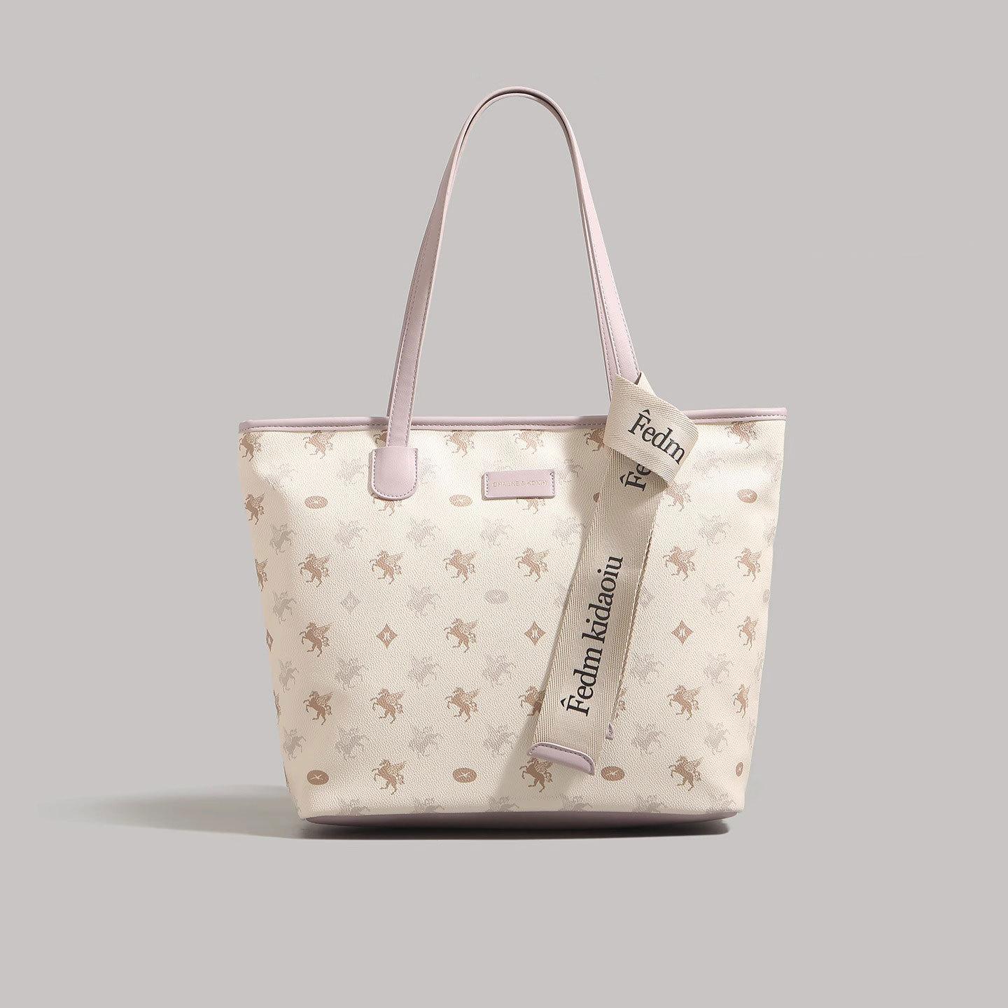 

Pegasus tote bag 2025 new college student handbag single shoulder armpit large bag large capacity class commuter bag