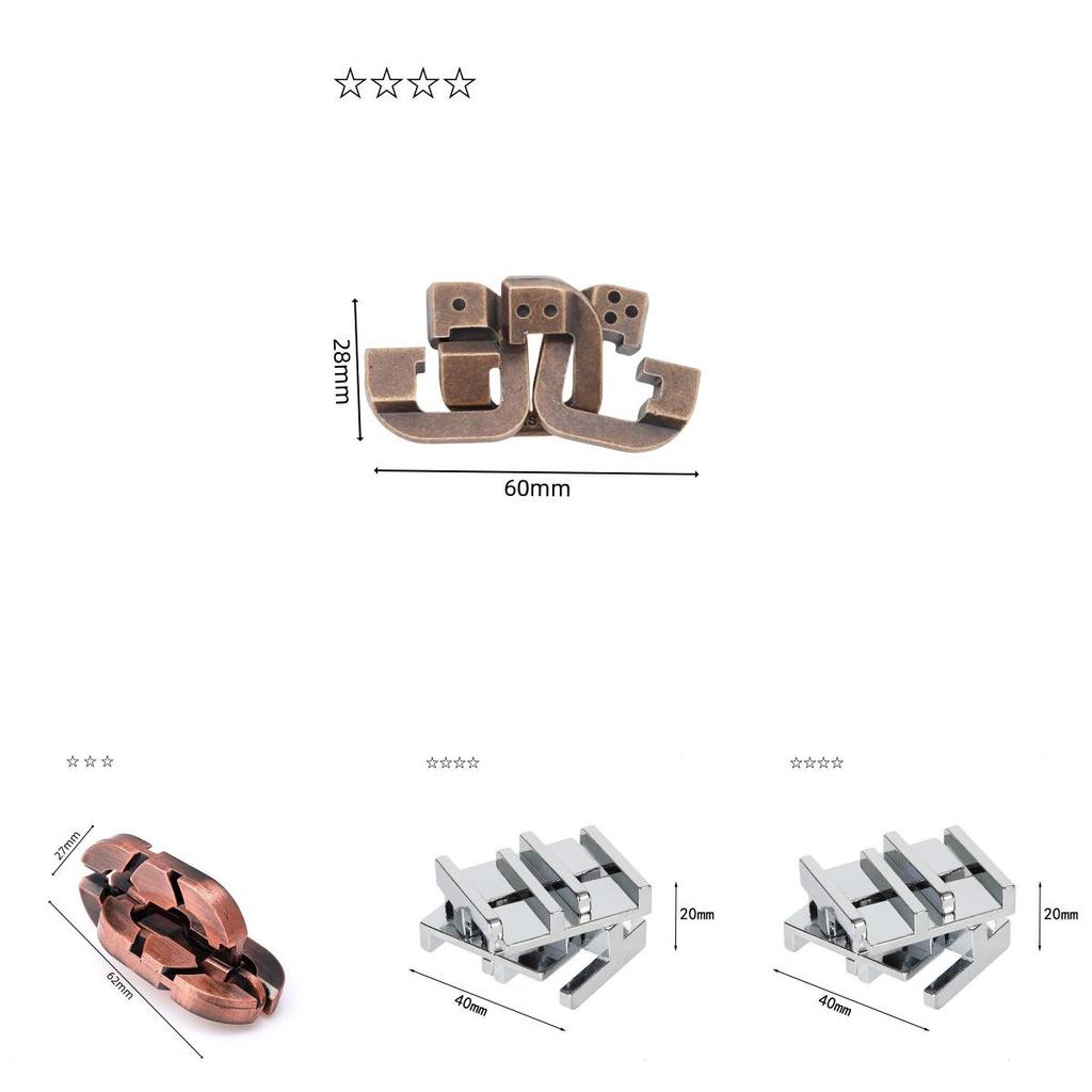 Premium Alloy Puzzle Toy For Kids Featuring Traditional Luban Lock Design Engaging And Educational Logic Game