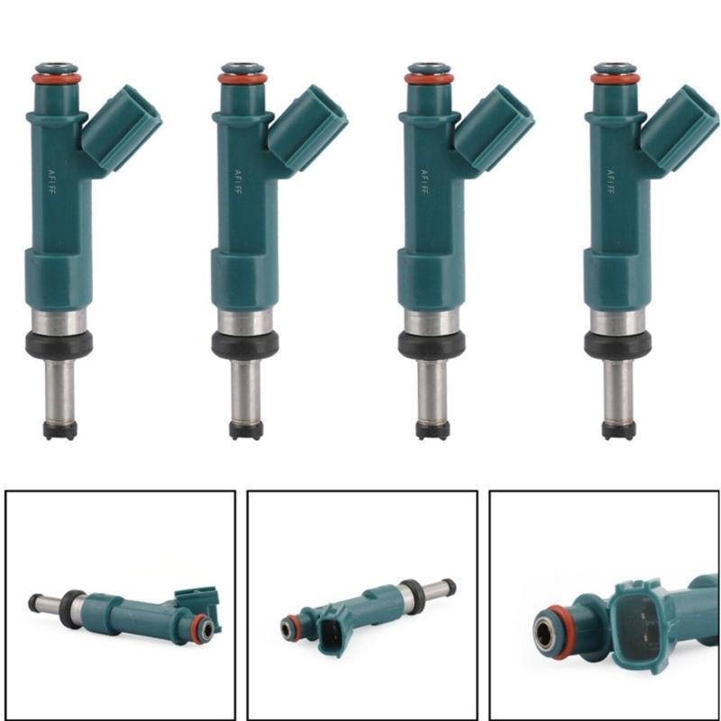 4Pcs Automotive Fuel Injectors Corrosion Resistant Fuel Sprays Nozzle for 23250-37020 FJ1055 23209-39195 Car Accessories