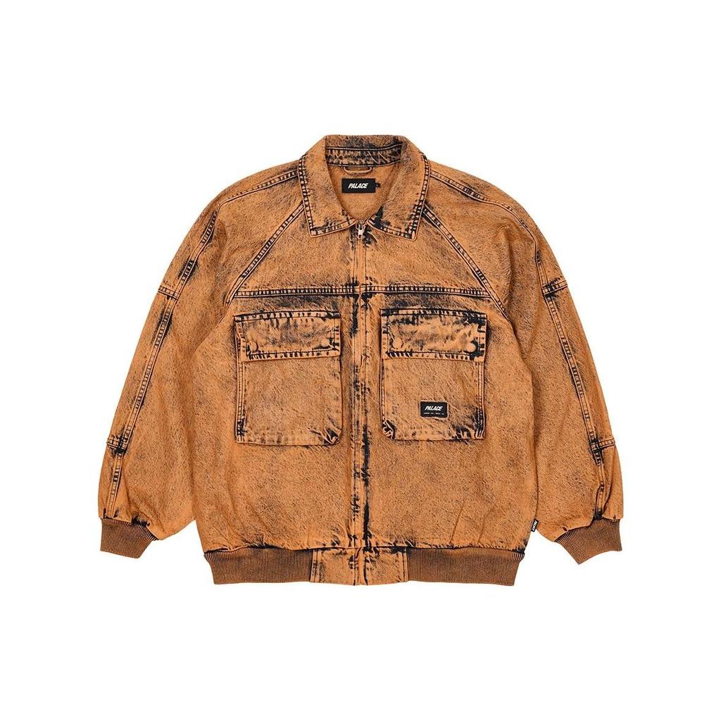 Palace Acid Jacket Rust Unisex Outerwear Orange P24JK086