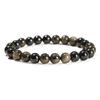 Natural Crystal Agate & Tiger Eye Stone Bracelet - Fashionable Round Beads for Men & Women