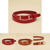 Premium Cow Leather Ladies Fashion Belt With Round Shape Buckle For Office Use