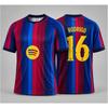 Camiseta de Fútbol Familiar del Barcelona para Hombre, Mujer, Niños, Camiseta de Fútbol de Manga Corta para Aficionados