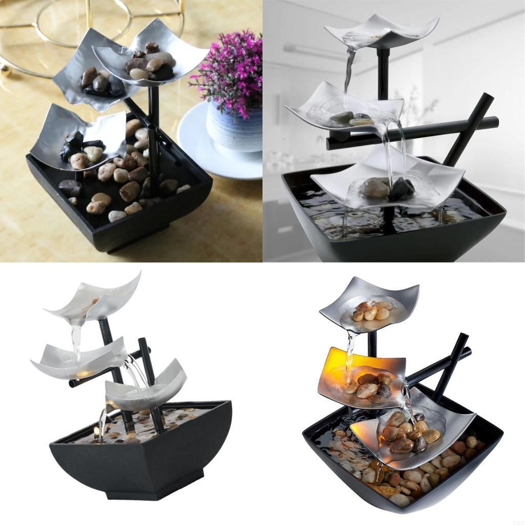 

Tabletop Fountain Indoor Meditations Desktop Fountain Natural Waterfall Fountain X3UC China Mainland