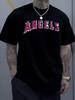 S Grafické Andělé Pánské 220g Sportovní Tričko Streetwear Oversized Tričko Městský Styl Digitálně Tištěné Tričko Ležérní Hi
