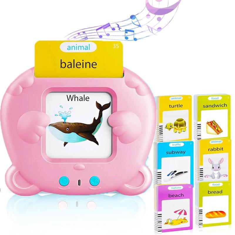 Baby Early Educational Talking Flash Cards Language Trainning Cards Sight Words for Toddler Montessori Toys Speech Christmas