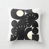 Federa per Cuscino Decorativa per la Casa Copricuscini Nordico Soggiorno Moderno Geometrico Astratto Nero
