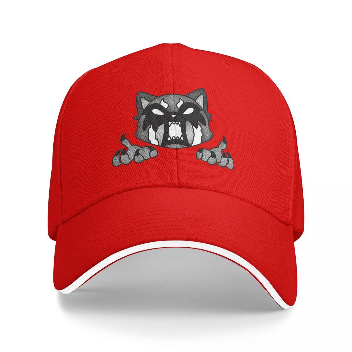 

Unisex Baseball Hats Death Metal Aggretsuko Aggressive Retsuko Streetwear Summer Sports Baseball Caps Hip Hop Cap Casquette Hats One Size