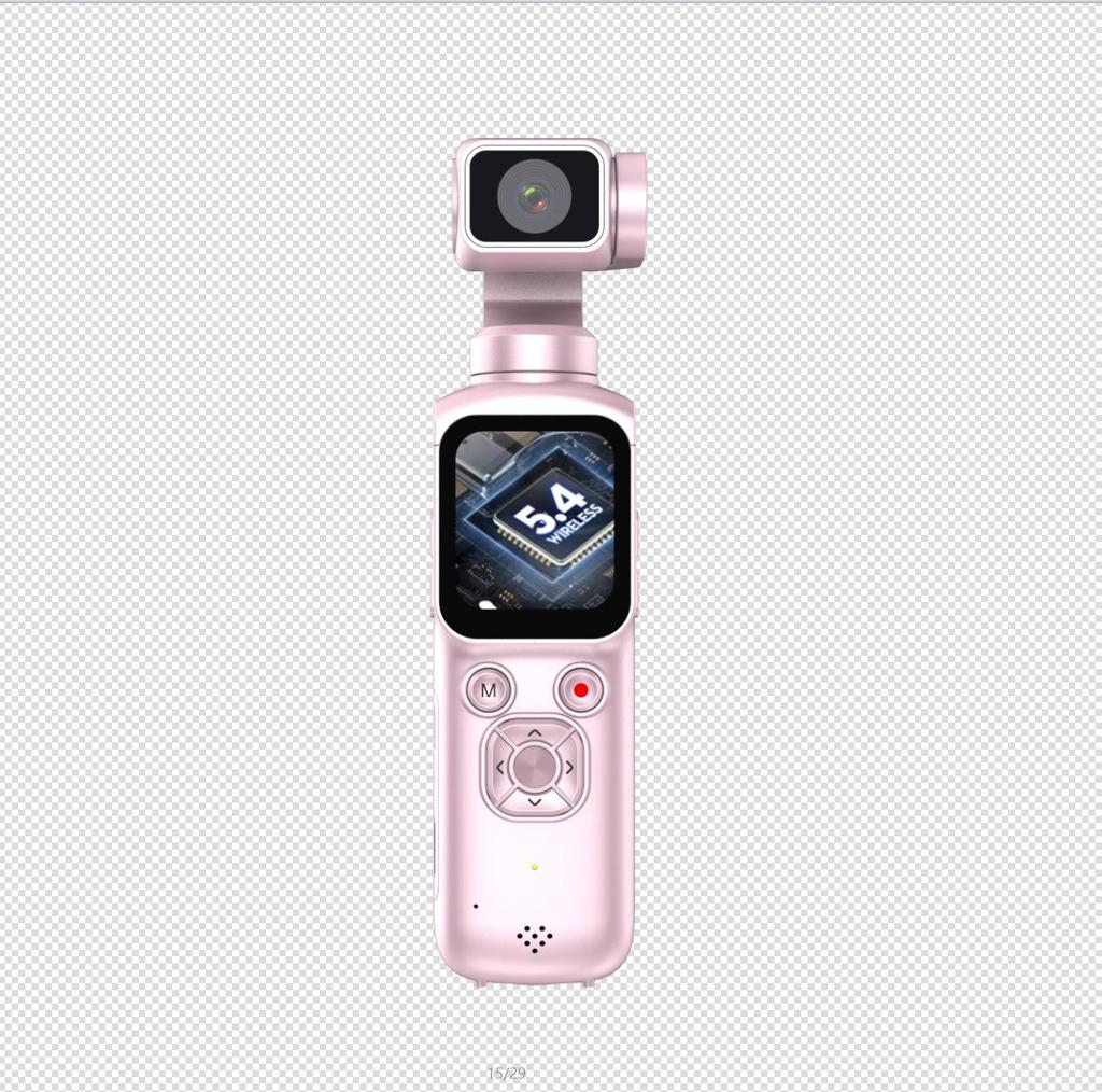 Smart Handheld Gimbal Camera with Motion Follow and Anti-Shake for Vlogging