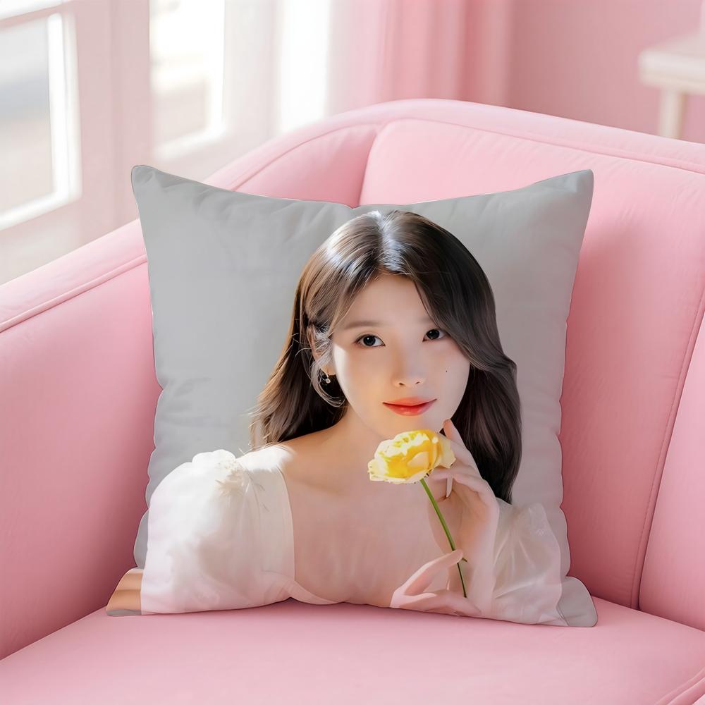 singer versatile IU LLee Jieun Cushion Cover Pillow Case Soft Skin Friendly Fabric Concealed Zipper