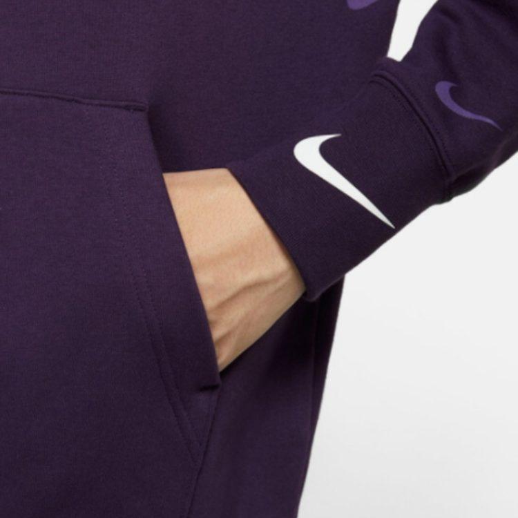 Nike Sweatshirts Men's Purple Hooded Moderate Regular DA0111-525