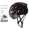 Bicycle Riding Helmet, Color-Changing Magnetic Goggles, Adult Men's and Women's Mountain Bike, Road Bike Safety Helmet, Takeaway Helmet