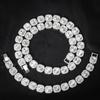 2024 NEW Men Women Hip Hop Tennis Chain Necklace 13mm Square CZ Stone Iced Out Bling Cuban Chains Necklace Fashion Charm Jewelry