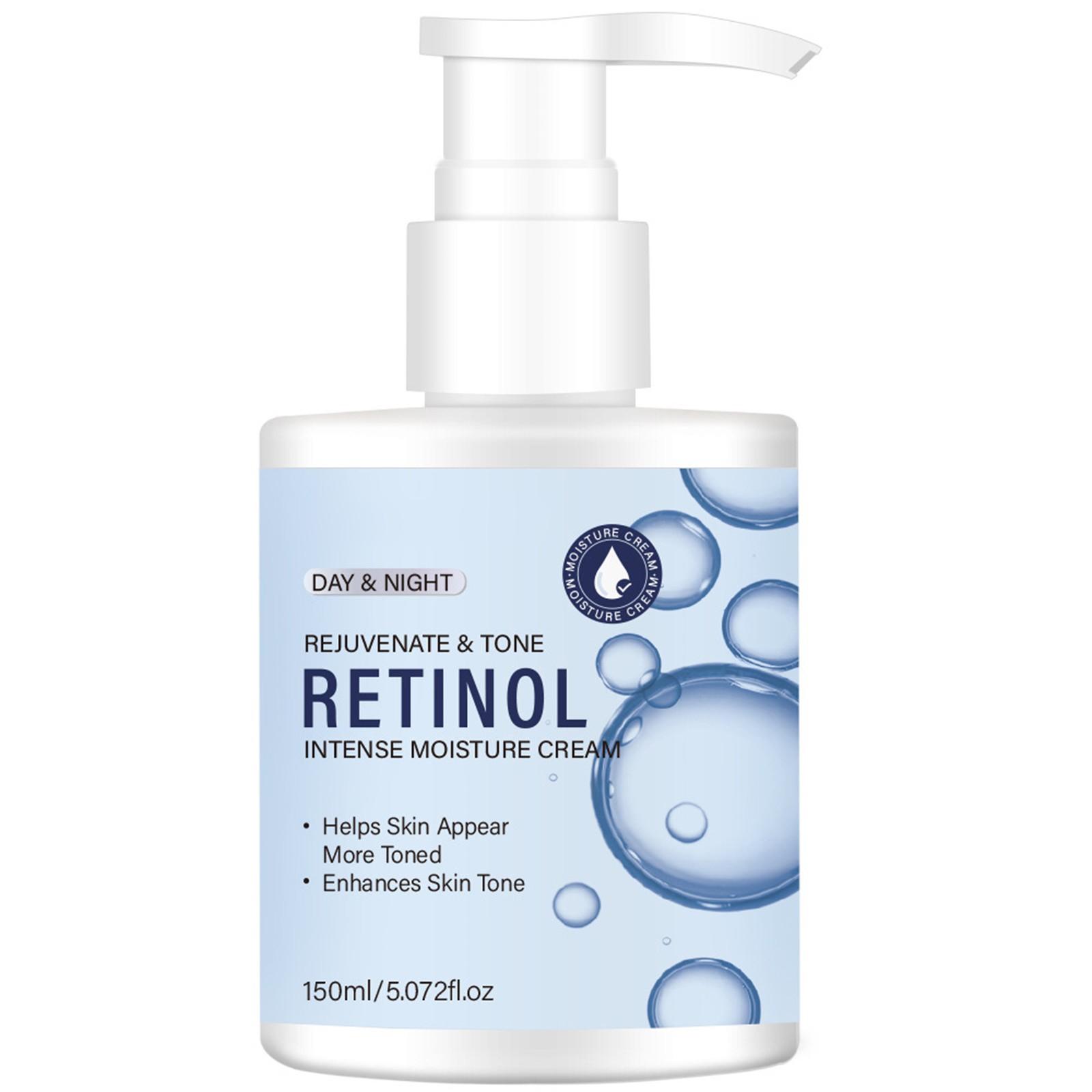 

Увлажняющий крем с ретинолом для лица, тела и рук, против старения, против пигментации, морщин, повреждений от солнца, морщин и дряблости кожи, 5,07 унций One Size