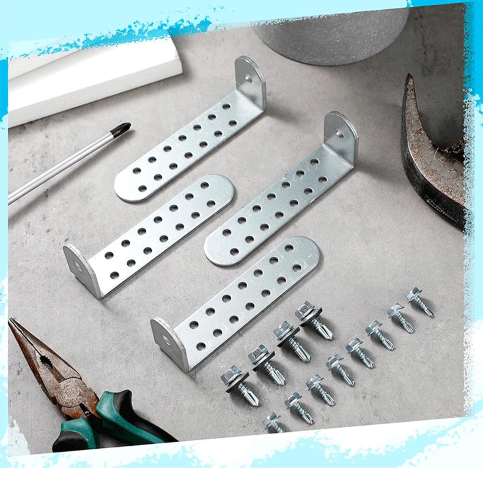 

Кронштейн конденсатора Универсальный комплект для крепления конденсатора Подходит для бетона и кладки Виброопоры конденсатора One Size