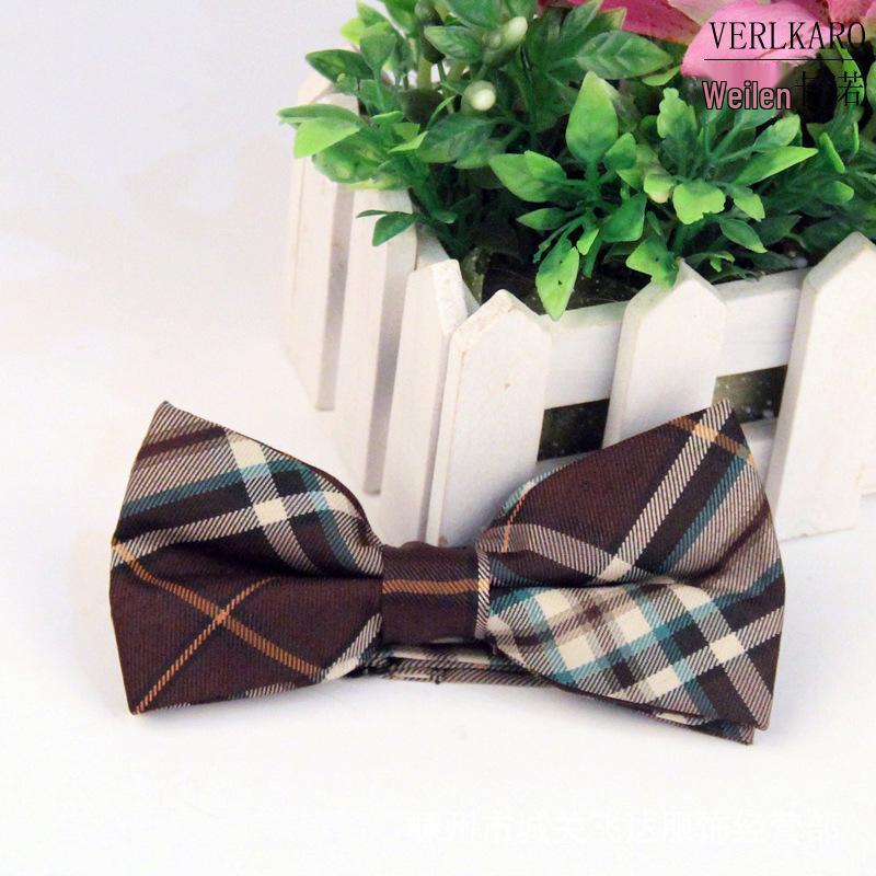 Wielokolorowa żakardowa w 100% bawełniana muszka biznesowa i casualowa