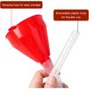 Plastic Fuel Funnel with Long Hose, Small Wide-Mouth Vehicle Engine Oil Gas Funnel, Flexible Automotive Funnels for Gas Fuel Gasoline Water Fluid