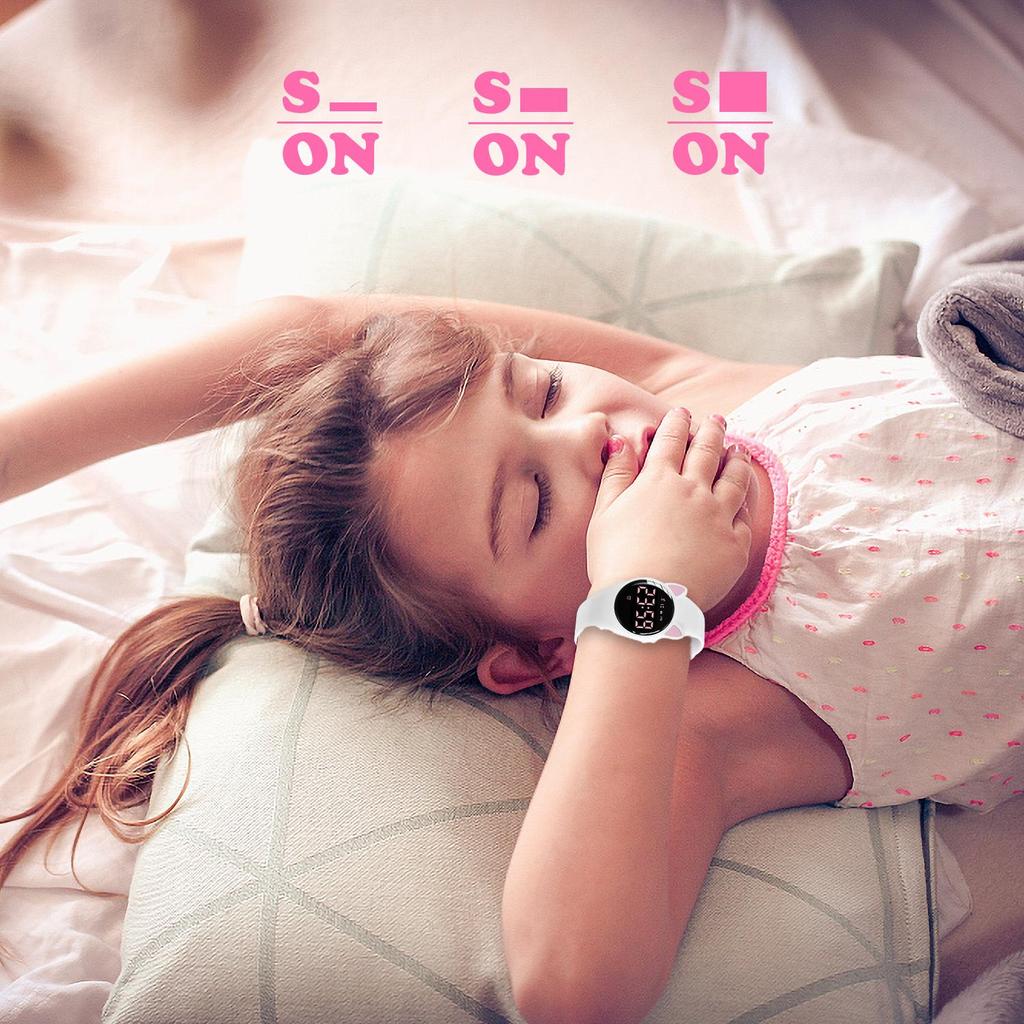 Çocuklar İçin Fitness Saati Dijital Aktivite Takip Saati 3-12 Yaş Arası Çocuklar İçin Bluetooth Olmayan Alarm Adım Sayımı Bilek Saati