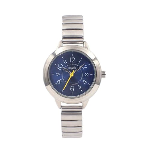 

Fragola 10 ATM Water Resistant Bellows Watch N04023A-5 SV/NV Women s Silver