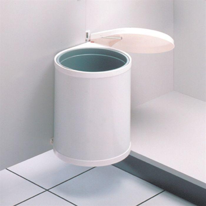Hailo Poubelle de placard Compact-Box Taille M 15 L Blanc 3555-001 415440