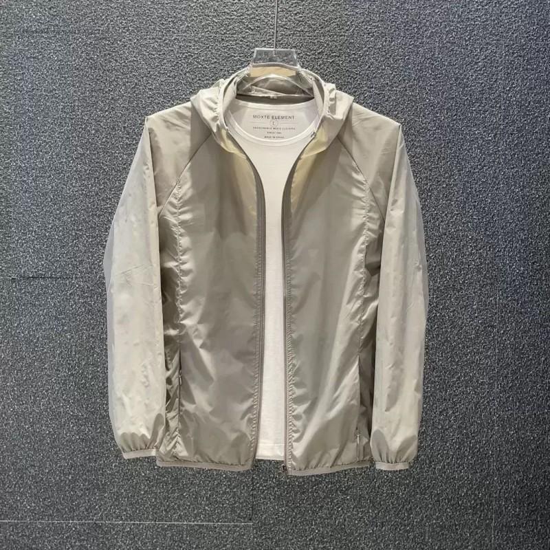 2026 Herren Leichte Kapuzen-Windbreakerjacke Schnelltrocknend Atmungsaktiv Outdoor Freizeit Sportmantel