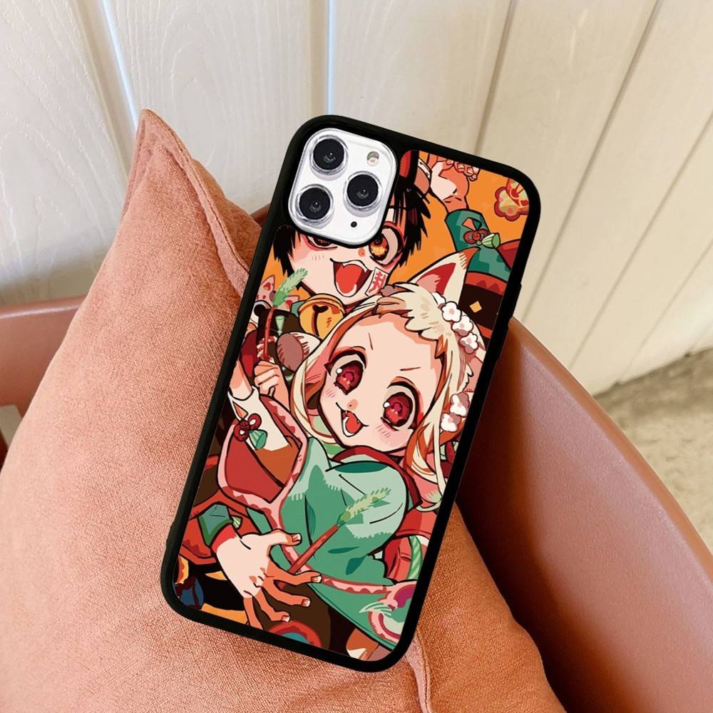 1pc Anime H-hanako Cartoon K-kun Phone Case Silicone PC+TPU For For IPhone 11 12 13 14 15 16 Plus Pro Max Cover