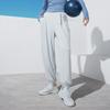 Li Ning Womens Fitness Series UPF 50+ Solid Color Reflective Elastic Waistband Tapered Leg Sun Protection Sports Pants Women pants Coin-Gray AKLT542-3