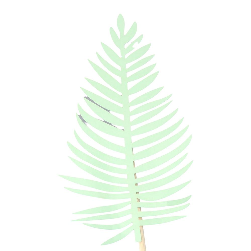 Shower Wedding Jungle Theme Greenery Party Supplies Cupcake Decoration Cake Topper Tropical Leaves
