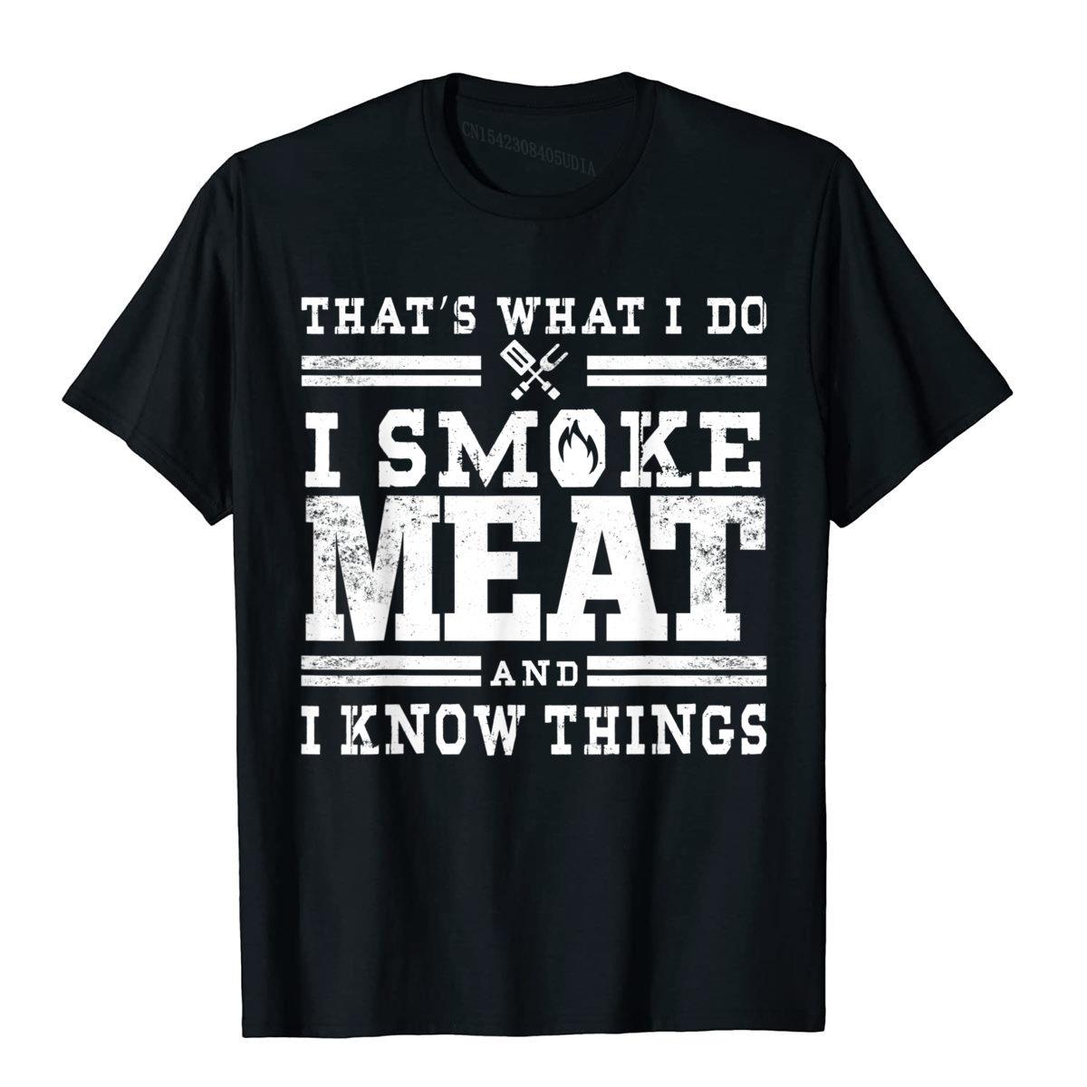 

Funny Pitmaster Shirt I Smoke Meat BBQ Smoker Grill Gift T-Shirt TightBeach Tops Shirts Funny Cotton Men Top T-Shirts 3XL