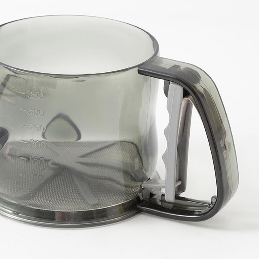 Baking Sifter Fine Mesh Semi-Automatic Powdered Sugar Shaker Dust Sifter Kitchen Flour Colander For Home Kitchen Restaurants