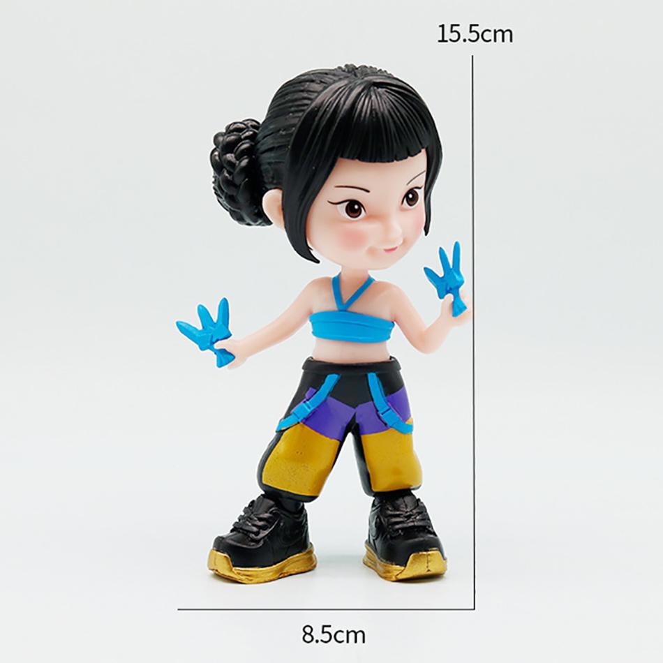 3Pcs/Set Kpop Demon Hunters Figure Q Version Demon Hunters Figures Toy Derpys Rumi Mira Zoey Sussy Figurine Gift