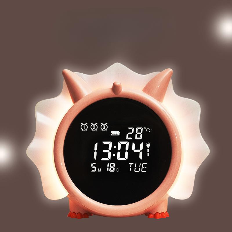 New Night Light Clock Dinosaur Shape Alarm Clock Multifunctional Electronic Clock Children's Gift Clock Bedside Clock
