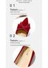 Velvet Pointed-Toe Chunky Heel Bridal Shoes - 2026 New Style, Comfortable High Heels for Women