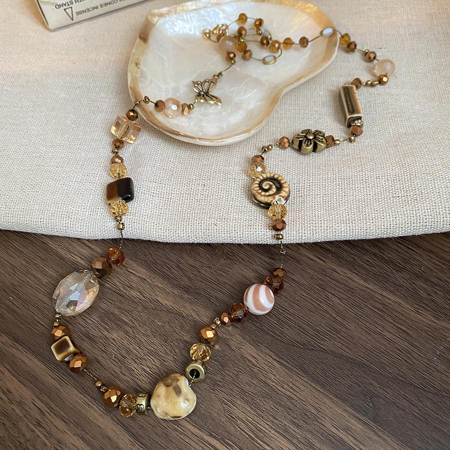 Collana con Perline per Clavicola Resort Bohemien - Accessorio di Moda di Lusso Leggero di Alta Gamma
