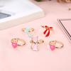 Adjustable Flower Animal Ring 36 Pcs Kawaii Cartoon Children Rings Gift for Kids