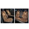 Winter Warm Fleece Car Seat Cushion, Cross-border Leopard Print High-end Car Seat Cover