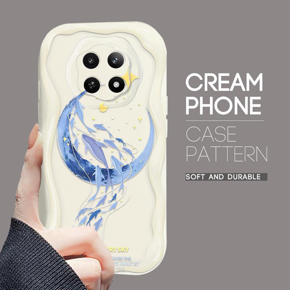 Wzór z kreskówki Kremowa faktura Obudowa Falista krawędź Miękkie silikonowe etui na telefon Obudowa na telefon OPPO Reno Realme OnePlus Vivo