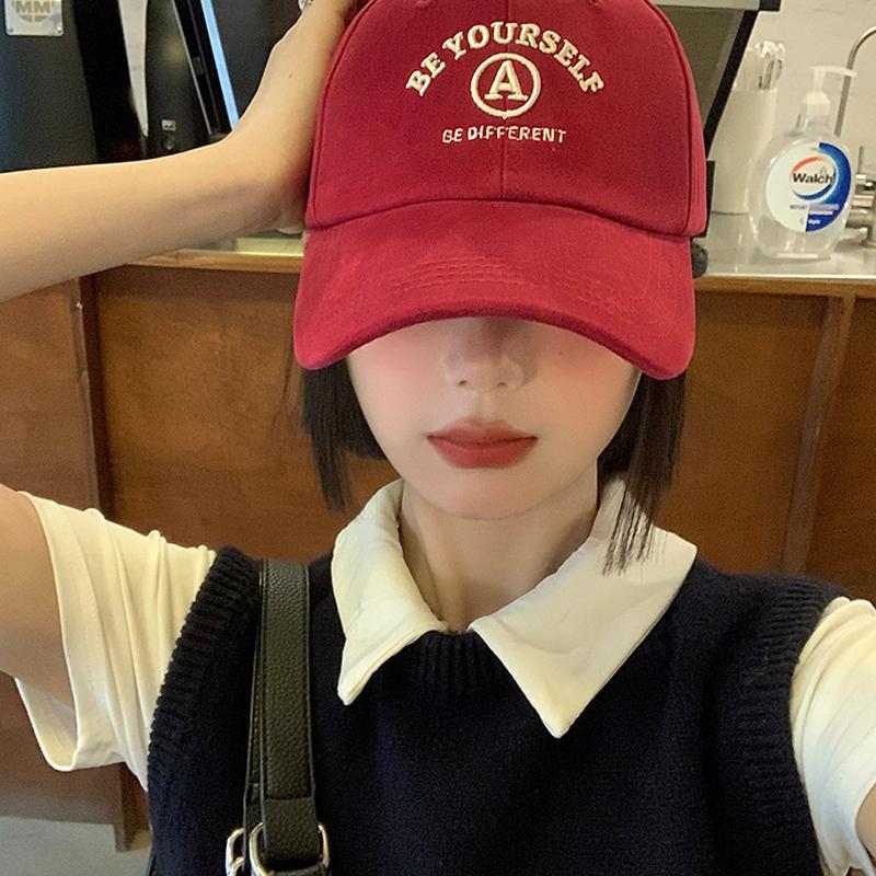 Protection Cotton Baseball Cap Fashion Embroidery Letter Prints Peaked Hat Female Girl Outdoor Use Sportss Dad Trucker Cap Women Casual Sun